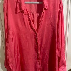 Old Navy Women's Pink Button-Up Blouse